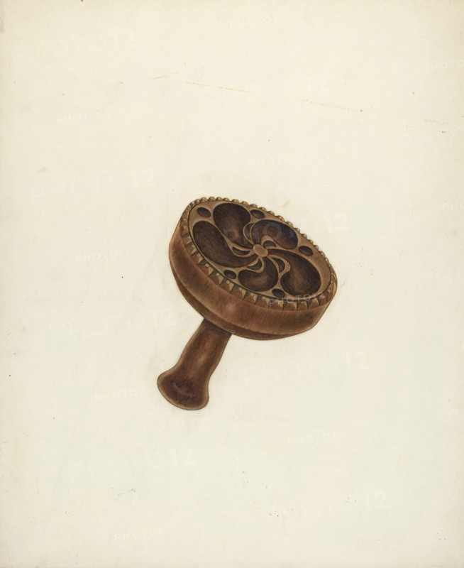 Zoar Butter Mold, c. 1939.