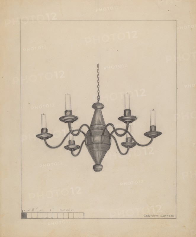 Candle Chandelier, c. 1936.