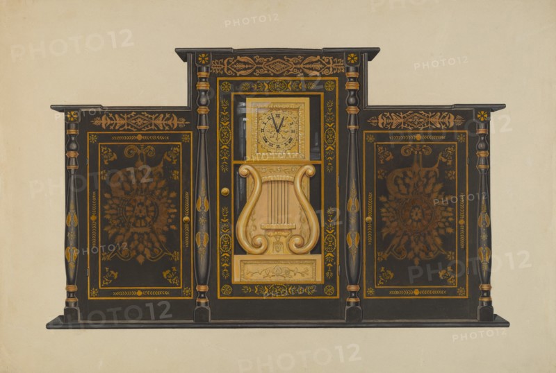Clock - Lyre Type, c. 1937.