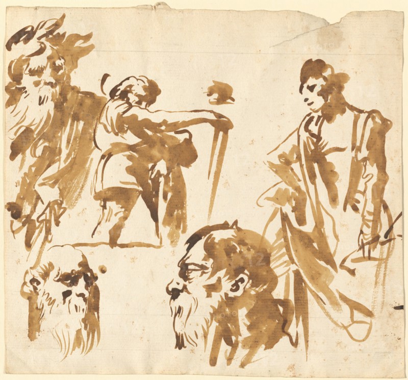 Figures and Faces, c. 1750.