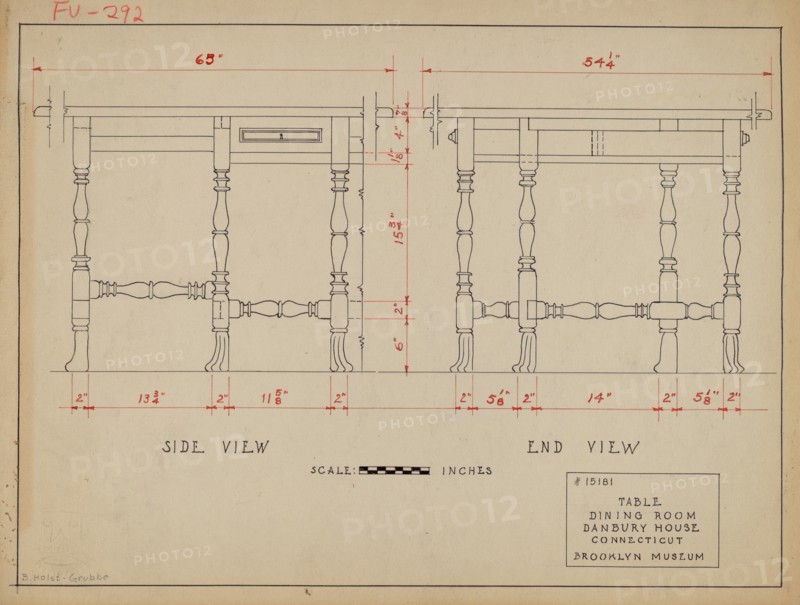 Gate-legged Table, c. 1937.