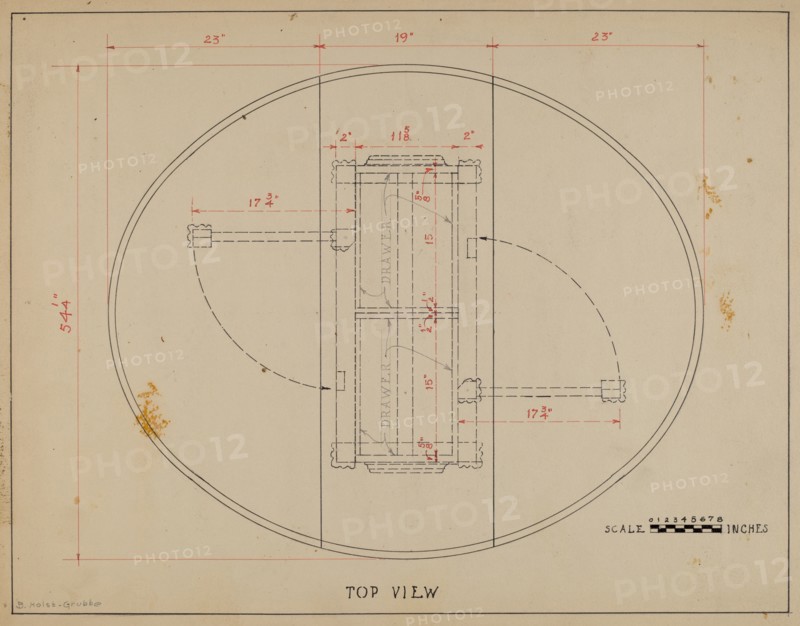 Gate-legged Table, c. 1937.