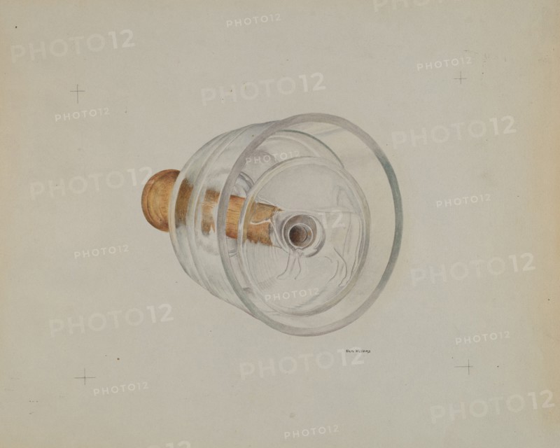Glass Butter Mold, c. 1938.