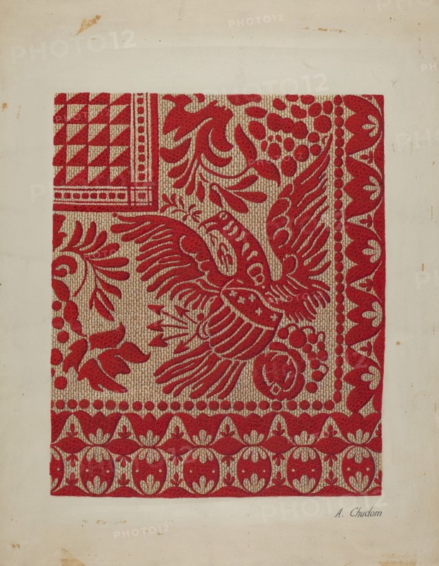 Homespun Coverlet, c. 1937.