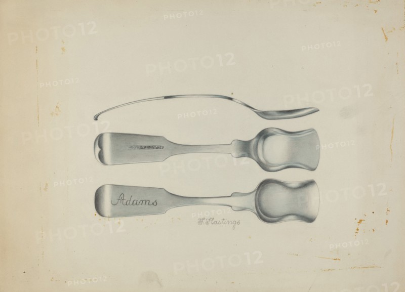 Silver Salt Spoon, c. 1937.