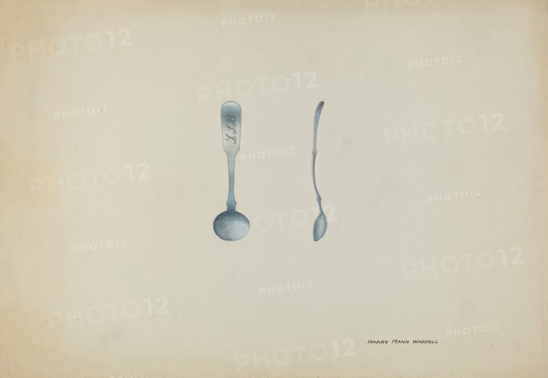 Silver Salt Spoon, c. 1937.