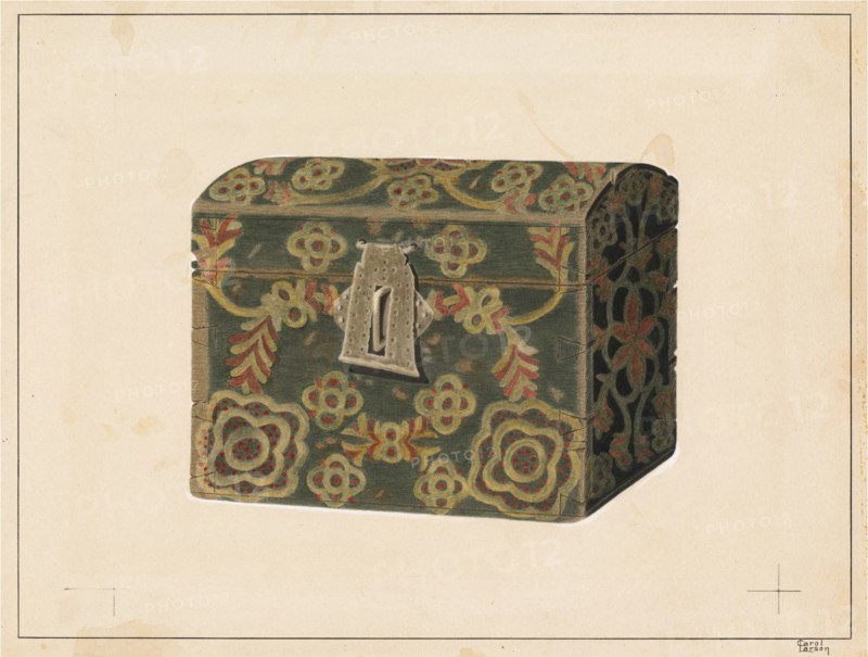Wood Box or Chest, c. 1937.