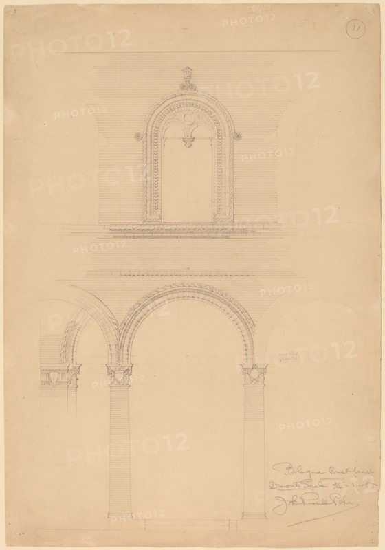 Bologna Brick Wall, c. 1896.