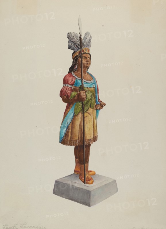 Cigar Store Indian, c. 1938.