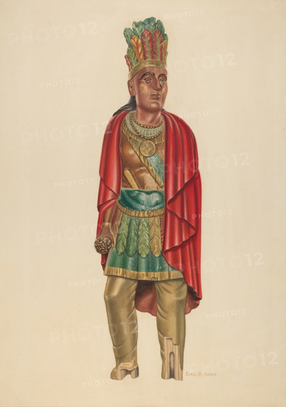 Cigar Store Indian, c. 1939.