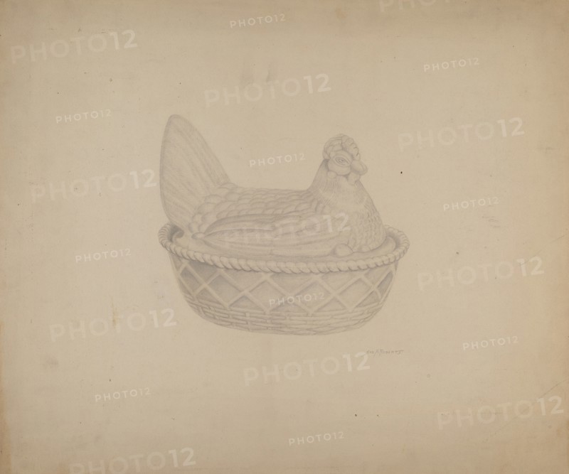 Covered Dish (Hen), c. 1940.