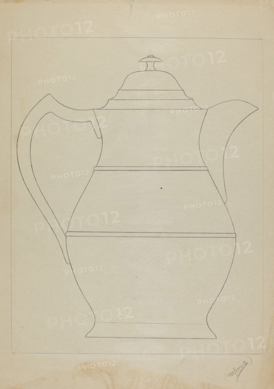 Covered Water Pitcher, 1936.