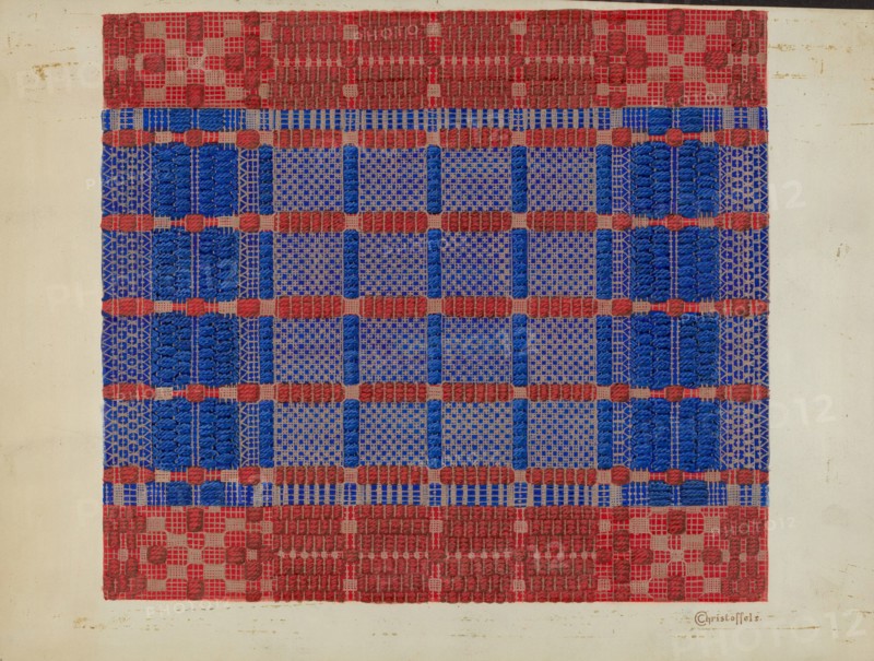 Coverlet (Section), c. 1937.