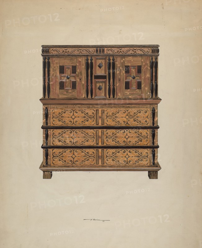 Cupboard with Drawers, 1936.
