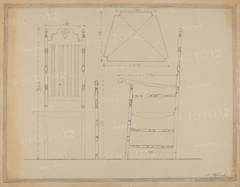 Drawing of Chair, 1935/1942.