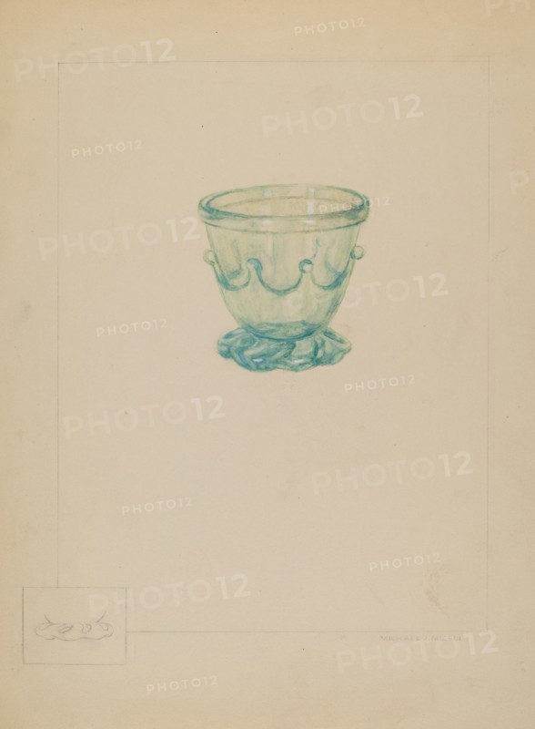 Glass Sugar Bowl, 1935/1942.