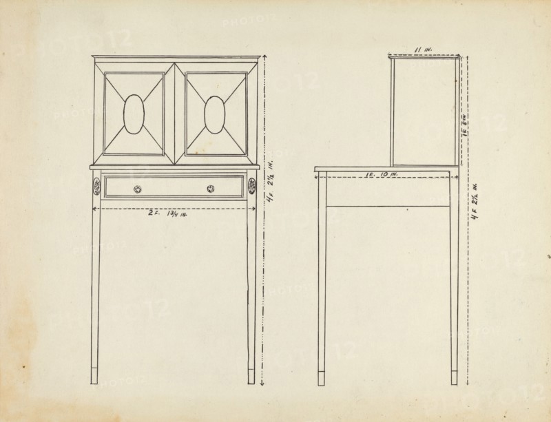 Plan for Rendering, c. 1953.