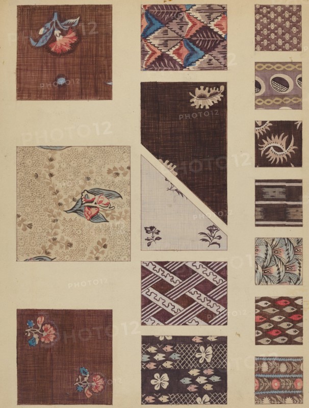 Textile from Quilt, c. 1937.