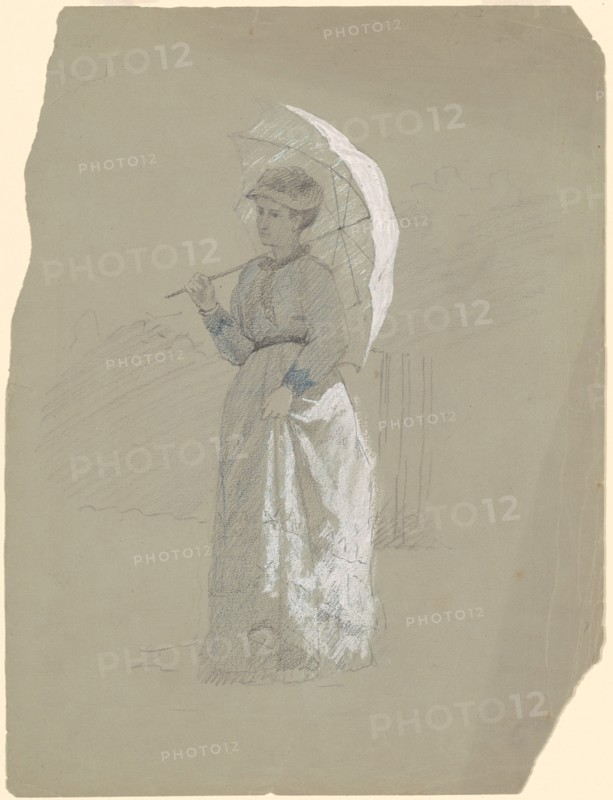 Woman with Parasol, c. 1870.