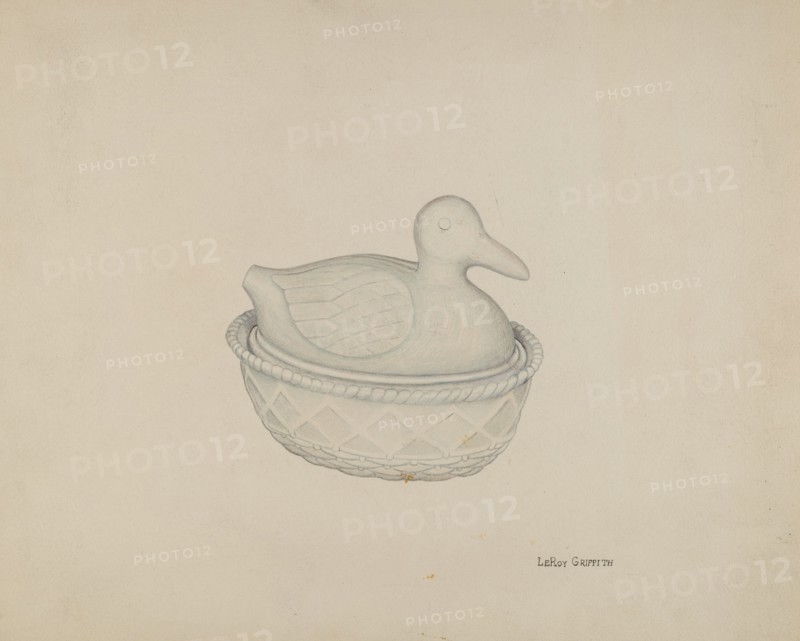Covered Dish (Duck), c. 1938.