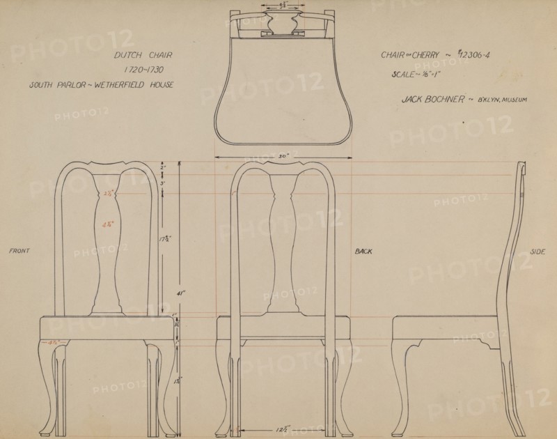 Drawing for Chair, 1935/1942.
