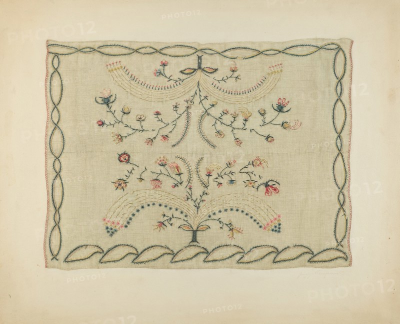 Embroidered Blanket, c. 1939.