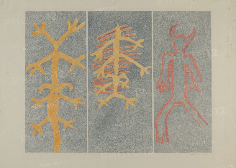 Petroglyph Design, 1935/1942.