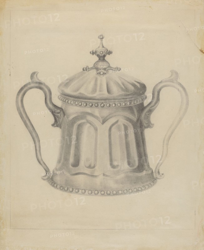 Pewter Sugar Bowl, 1935/1942.