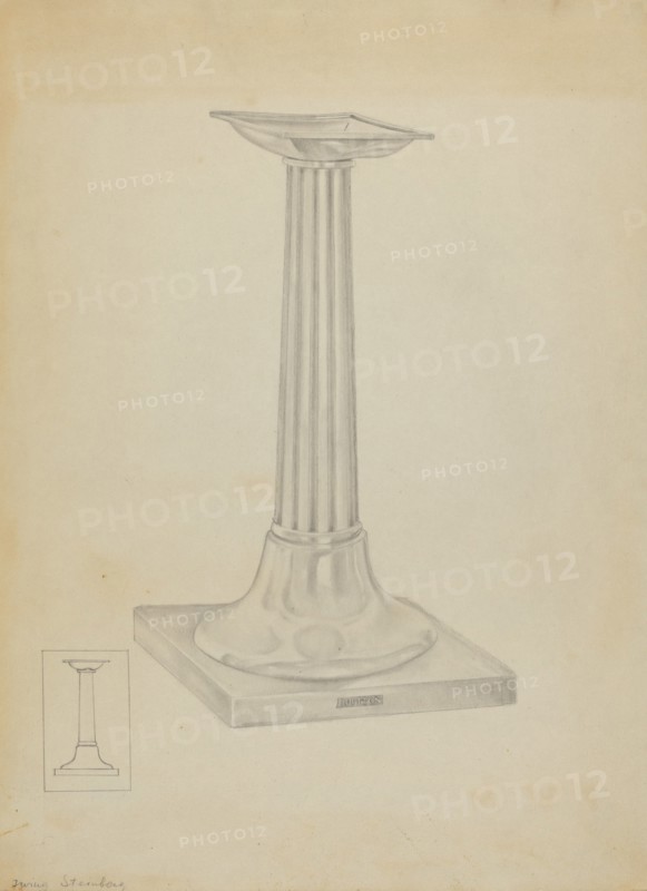 Silver Candle Stand, c. 1936.