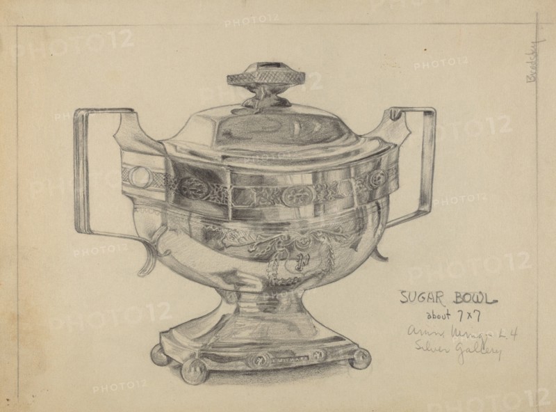 Silver Sugar Bowl, 1935/1942.