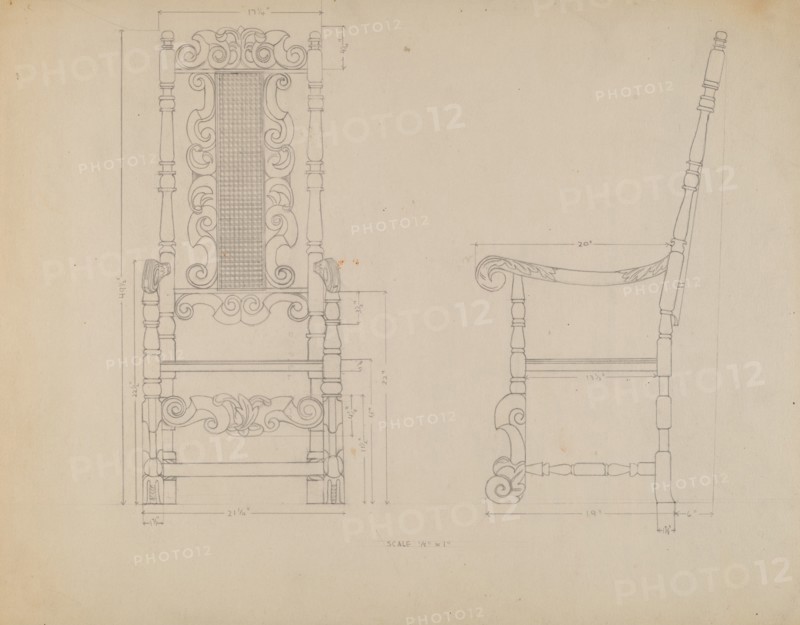 Drawing of a Chair, 1935/1942.