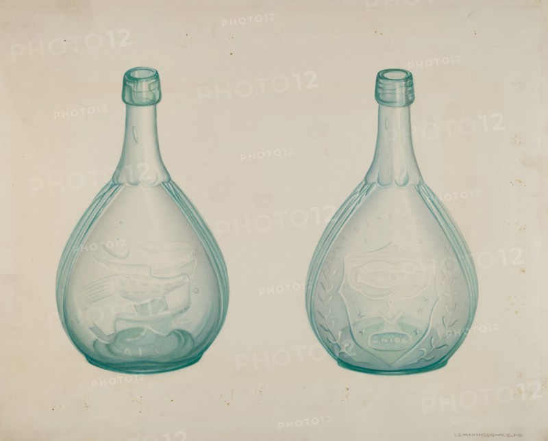 Green Whiskey Bottle, c. 1941.