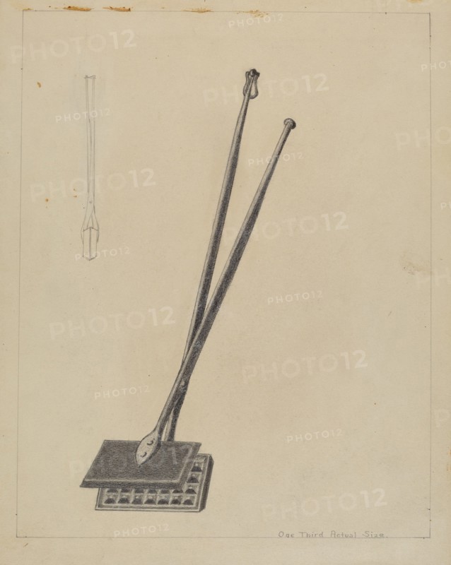 Wafer or Waffle Iron, c. 1936.