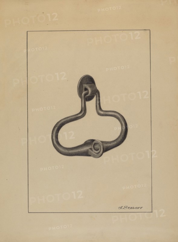 Door Pull and Knocker, c. 1936.