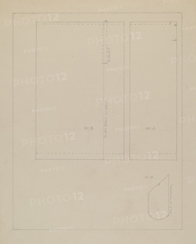 Pattern for a Dress, 1935/1942.