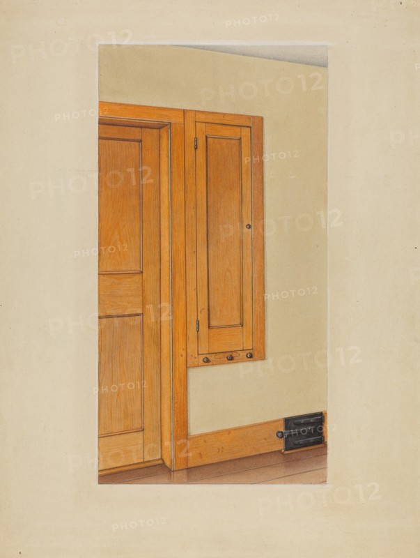 Shaker Built-In Cupboard, 1937.