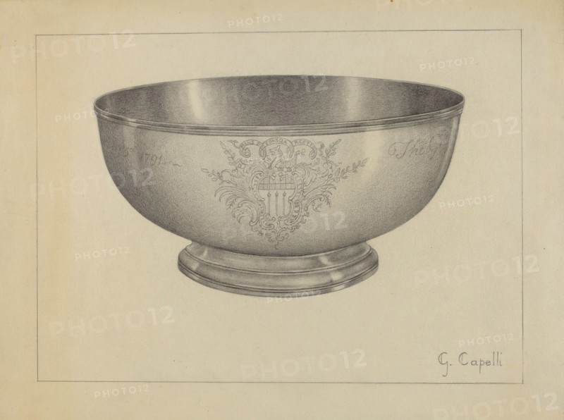 Silver Baptismal Bowl, c. 1936.