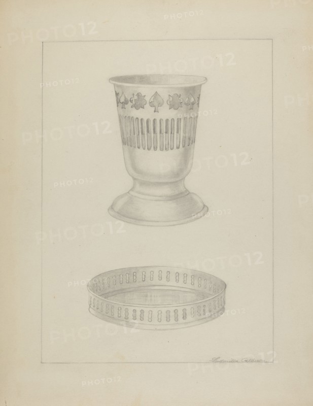 Silver Glass Holder, 1935/1942.
