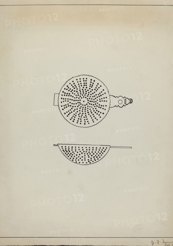 Silver Punch Strainer, c. 1936.