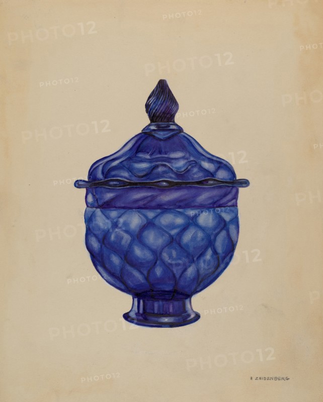 Sugar Bowl with Cover, c. 1936.