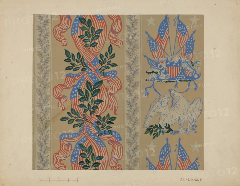 Wall Paper and Border, c. 1937.