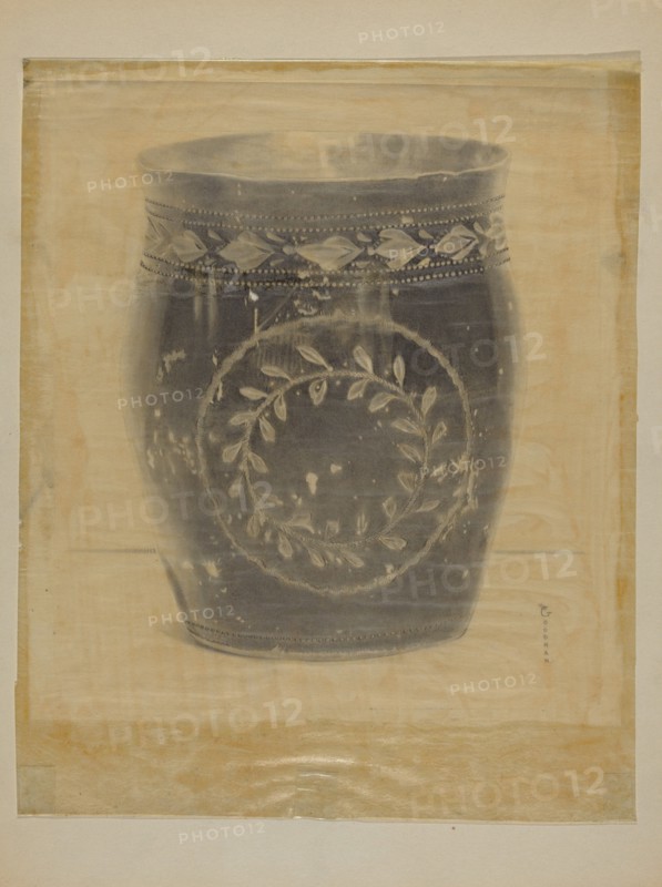 Enameled Pewter Beaker, c. 1937.