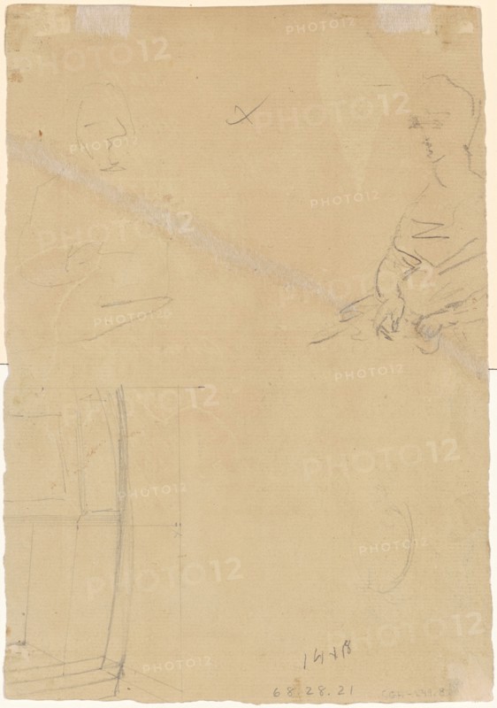 Figure Studies [verso], c. 1815.