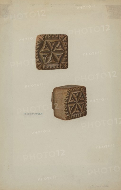 Pa. German Butter Mold, c. 1941.
