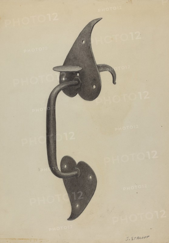 Pa. German Door Handle, c. 1938.