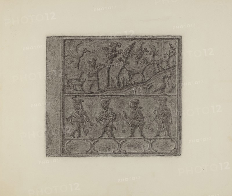 Pa. German Stove Plate, c. 1936.
