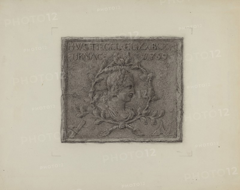 Pa. German Stove Plate, c. 1936.