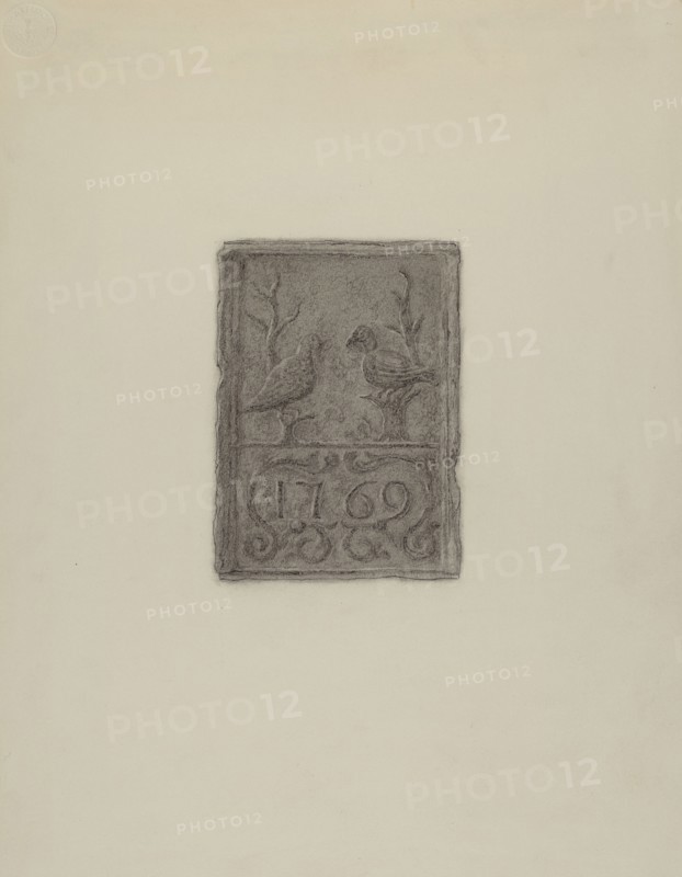 Pa. German Stove Plate, c. 1936.