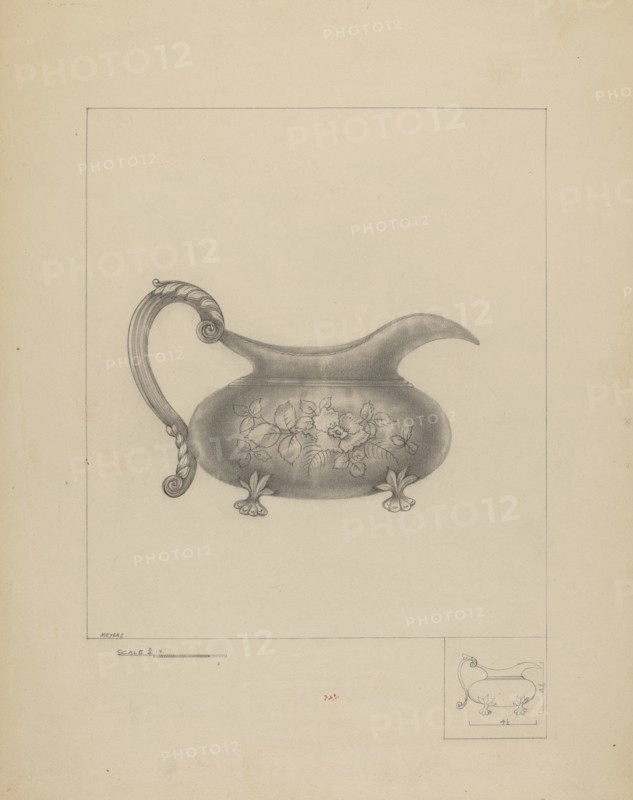 Silver Cream Pitcher, 1935/1942.