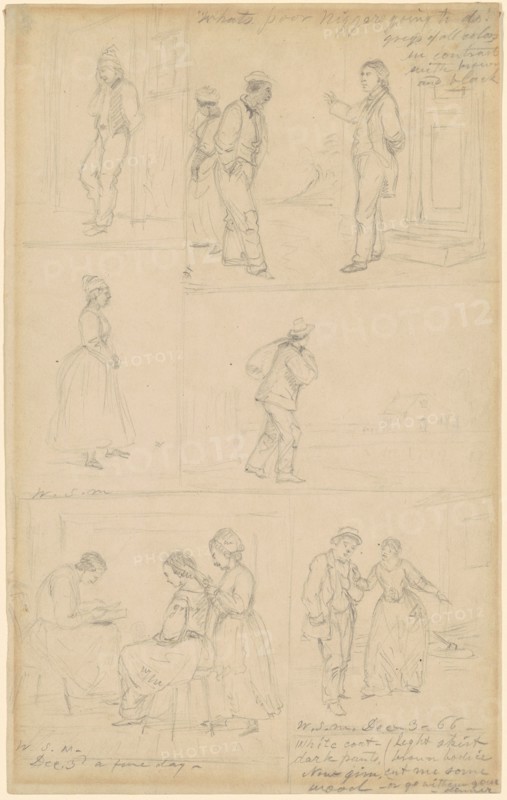 Studies of Figural Groups, 1866.